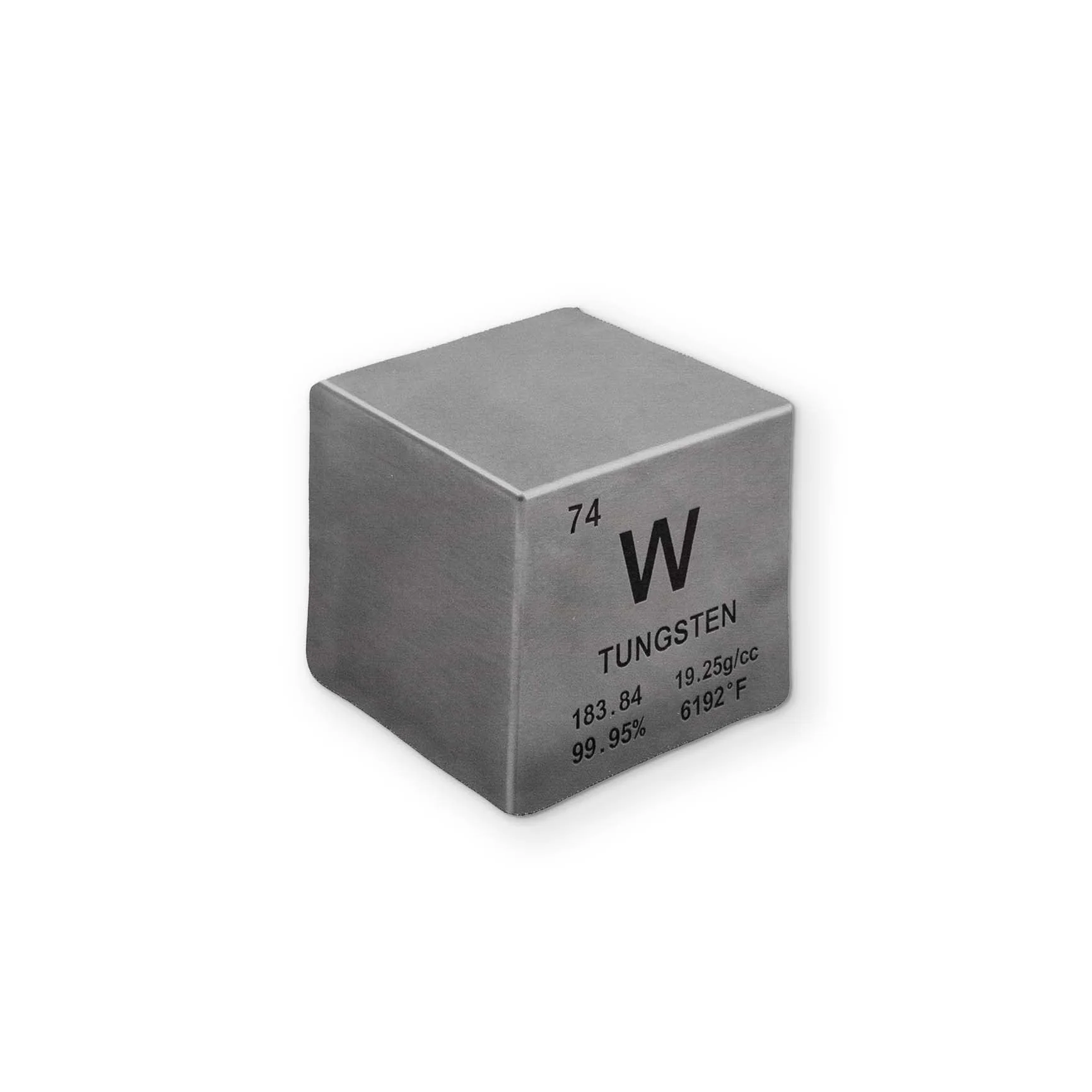 A TUNGSTEN CUBE YOU CAN CLEAN YOUR GLASSES WITH